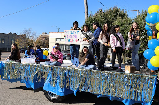 Student Council at the homecoming parade on October 19, 2024.